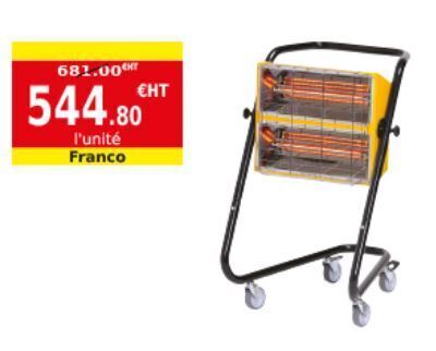 Chauffage rayonnant mobile LM MANUTENTION